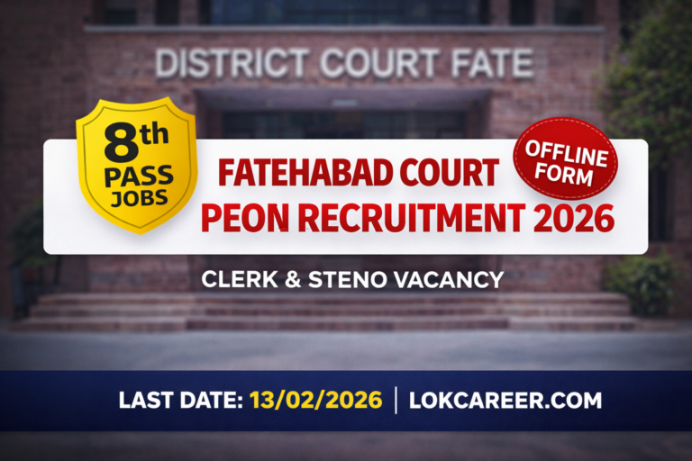 Fatehabad Court Peon Recruitment 2026