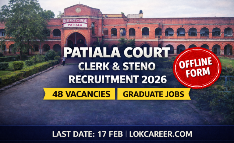 Patiala Court Clerk & Steno Recruitment 2026