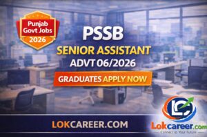 PSSSB Senior Assistant Recruitment 2026