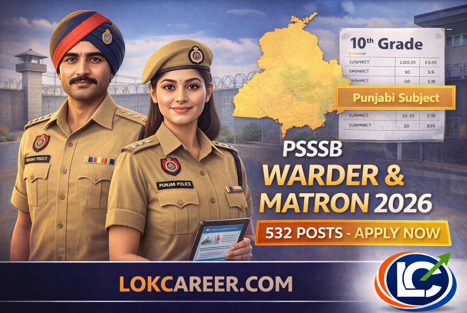 PSSSB Warder & Matron Recruitment 2026