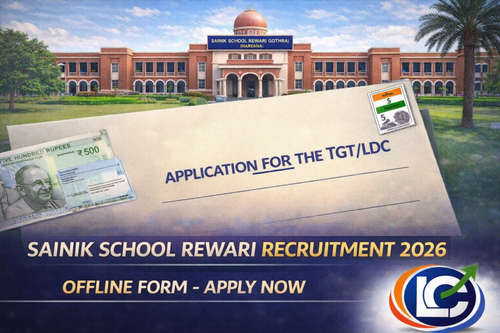 Sainik School Rewari Recruitment 2026