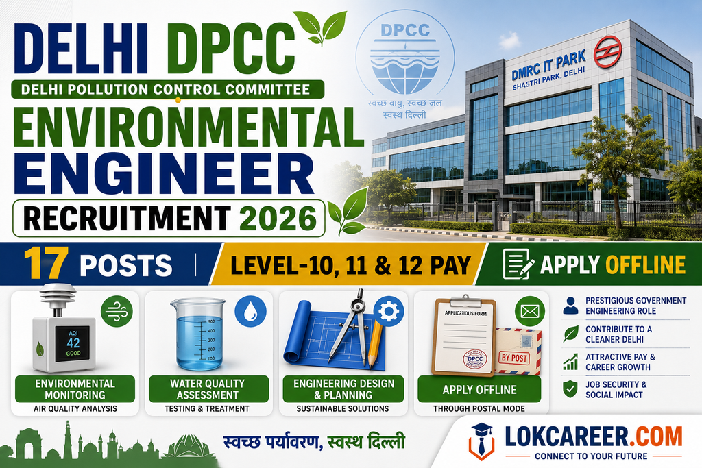 Delhi DPCC Environmental Engineer Recruitment 2026 thumnail image