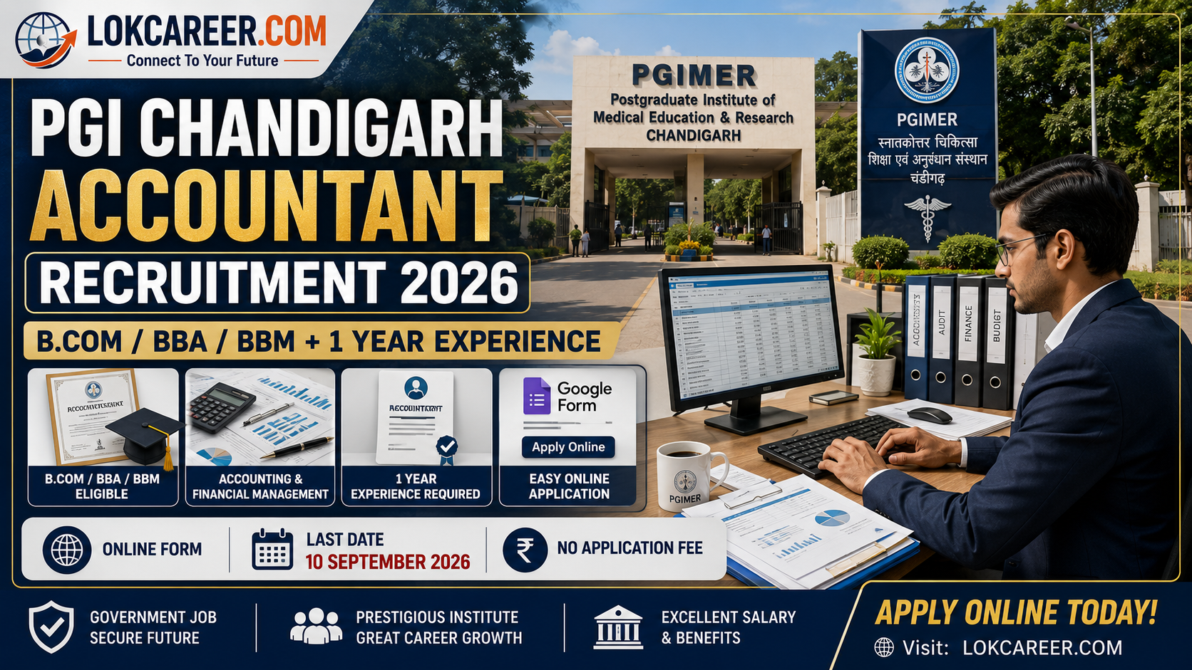 PGI Chandigarh Accountant Recruitment 2026