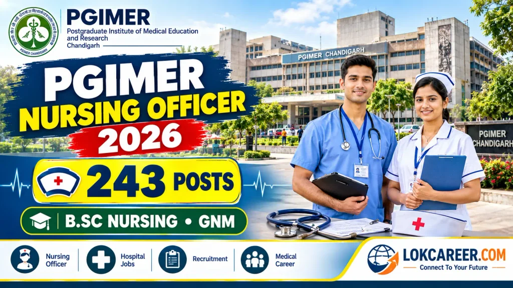 Chandigarh PGIMER Nursing Officer Recruitment 2026