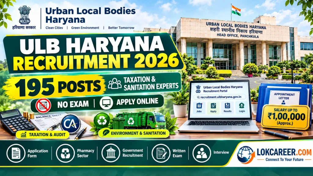 ULB Haryana Recruitment 2026